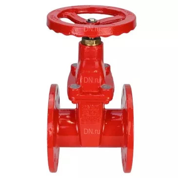 Задвижка клиновая 30ч39р (аналог МЗВГ) GVWN1414S-2W-F-S red Ду50 Ру10/16 фланцевая, корпус - чугун GGG50, уплотнение - силикон, со штурвалом и невыдвижным штоком, цвет - красный в Перми