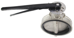 Затвор дисковый поворотный WBV3232E-2W-Fb-H Ду300 Ру16 межфланцевый, корпус - нержавеющая сталь 316L, диск - нержавеющая сталь 316L, уплотнение - EPDM, с рукояткой, квадрат 22x22, F10