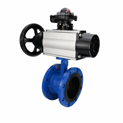 Затвор дисковый поворотный WBV1331E-2W-F-H Ду50 Ру16 фланцевый, корпус - чугун GGG40, диск - нержавеющая сталь 304, уплотнение - EPDM, с пневмоприводом PA-DA-105-1, 4M310-08 DC24V и APL-210N