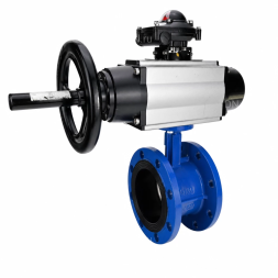 Затвор дисковый поворотный WBV1331E-2W-F-H Ду50 Ру16 фланцевый, корпус - чугун GGG40, диск - нержавеющая сталь 304, уплотнение - EPDM, с пневмоприводом PA-DA-105-1, 4M310-08 DC24V и APL-210N