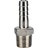 Штуцер елочка BF32-T-1/2-20 1/2″х20мм Ду15 Ру16 шланговый, корпус - нержавеющая сталь AISI 316 (CF8M), присоединение - наружная резьба/штуцер в Перми