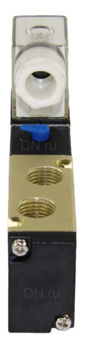 Пневмораспределитель 4V210-08 DC24V 1/4″ моностабильный, пятиканальный, для шиберных задвижек с пневмоцилиндром в Перми