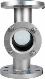Стекло смотровое SG2-35S-F тип В ГОСТ 21836-2021 Ду65 Ру16 нержавеющая сталь, фланцевое