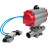 Кран шаровой BV3232P(3pc)-FP-W-ISO-H LONG Ду125 Ру16 полнопроходной, корпус - нержавеющая сталь 316, уплотнение - PTFE, под приварку, с пневмоприводом PA-DA-130 и пневмораспределителем 4V320-08 AC220V в Перми