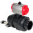 Кран шаровой BV4242E-FP-GRM-ISO Дн25 Ру10 полнопроходной, корпус - НПВХ, шар - НПВХ, уплотнение - EPDM, с пневмоприводом PA-SA-052 и пневмораспределителем 4V320-10 AC220V в Перми