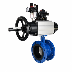 Затвор дисковый поворотный WBV1331E-2W-F-H Ду50 Ру16 фланцевый, корпус - чугун GGG40, диск - нержавеющая сталь 304, уплотнение - EPDM, с пневмоприводом PA-DA-105-1, 4M310-08 DC24V, APL-210N и AFC2000