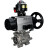 Кран шаровой BV3232P(3pc)-FP-SW-ISO-H Ду100 Ру63 полнопроходной, корпус - нержавеющая сталь SS316, под приварку, с пневмоприводом PA-DA-105-1, пневмораспределителем 4M310-08 DC24V, БКВ APL-510N EX в Перми