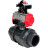 Кран шаровой BV4242E-FP-GRM-ISO Дн20 Ру10 полнопроходной, корпус - НПВХ, шар - НПВХ, уплотнение - EPDM, с пневмоприводом PA-SA-052, пневмораспределителем 4M310-08 AC220V и БКВ APL-210N в Перми