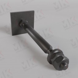 Болт фундаментный тип 2.2 М56х3150 мм ГОСТ 24379.1-2012 с анкерной плитой