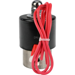 Клапан электромагнитный VS131-ET-NC-24VDC 1/4″ Ду8 Ру10, соленоидный двухходовой, корпус - нержавеющая сталь 304, уплотнение - EPDM, резьбовой, нормально-закрытый, прямого действия, катушка - 24В