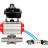 Кран шаровой BV3232P(3pc)-FP-W-ISO-H LONG Ду125 Ру16 полнопроходной, корпус - нержавеющая сталь 316, уплотнение - PTFE, под приварку, с пневмоприводом PA-DA-130, пневмораспределителем 4V320-10 AC220V и БКВ APL-410N EX в Перми