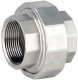 Соединение разъемное (американка) А-304-ВР-ВР-PTFE 2″ Ду50 Ру20 с уплотнением под гайкой по плоскости, корпус - нержавеющая сталь AISI 304, присоединение - внутренняя/внутренняя резьба, тип резьбы - BSPP