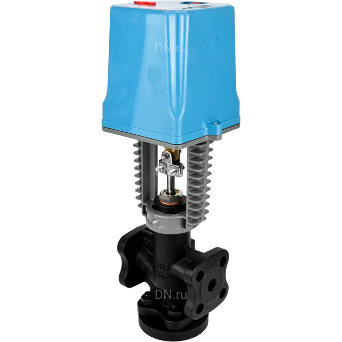 Клапан запорно-регулирующий VSR1-13V-PED-F Ду125 Ру16 Kv220м3/ч, односедельный, фланцевый, корпус - чугун EN-JS1025, уплотнение - фторкаучук (Viton, FPM) с электроприводом XCK220-3000 AC220В в Перми