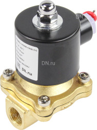Клапан электромагнитный VS100-ET-NC-24VAC 3/8″ Ду10 Ру10 прямого действия двухходовой, корпус - латунь, присоединение - внутренняя резьба, уплотнение - EPDM, нормально-закрытый, катушка - 24 В AC
