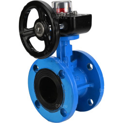 Затвор дисковый поворотный WBV1313E-2W-F-H Ду125 Ру16 фланцевый, корпус - чугун GGG40, диск - чугун GGG40, уплотнение - EPDM, с редуктором HGB RQN2-320Z