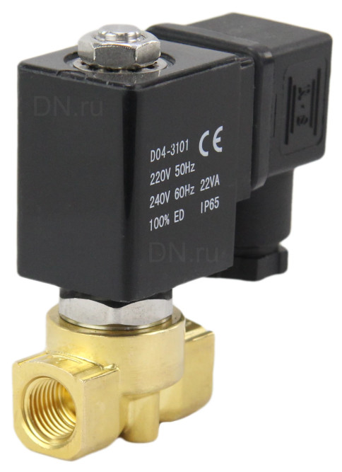 Клапан электромагнитный VS700-PT-NC-24VDC 1 1/4″ Ду32 Ру5 соленоидный двухходовой, корпус - латунь, уплотнение - PTFE, присоединение - внутренняя резьба, прямого действия, нормально закрытый, с нулевым перепадом давления, катушка - 24В в Перми