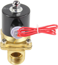 Клапан электромагнитный VS100-ET-NC-24VAC 3/4″ Ду20 Ру10 прямого действия двухходовой, корпус - латунь, присоединение - внутренняя резьба, уплотнение - EPDM, нормально-закрытый, катушка - 24 В AC