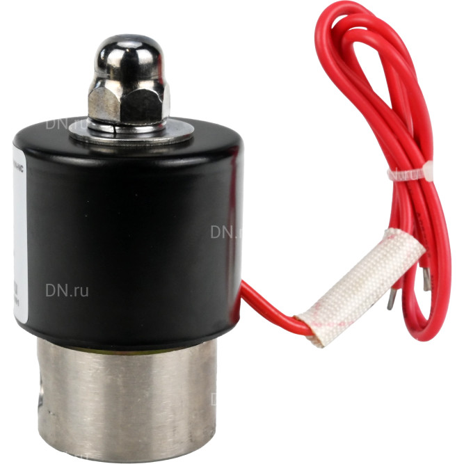Клапан электромагнитный VS131-NT-NC-24VDC 1/8″ Ду6 Ру10, соленоидный двухходовой, корпус - нержавеющая сталь 304, уплотнение - NBR, резьбовой, нормально-закрытый, прямого действия, катушка - 24В в Перми