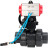 Кран шаровой BV4242E-FP-GRM-ISO Дн15 Ру10 полнопроходной, корпус - НПВХ, шар - НПВХ, уплотнение - EPDM, с пневмоприводом PA-DA-052, пневмораспределителем 4V320-08 AC220V и ручным дублером MON1-250-T26-ISO в Перми