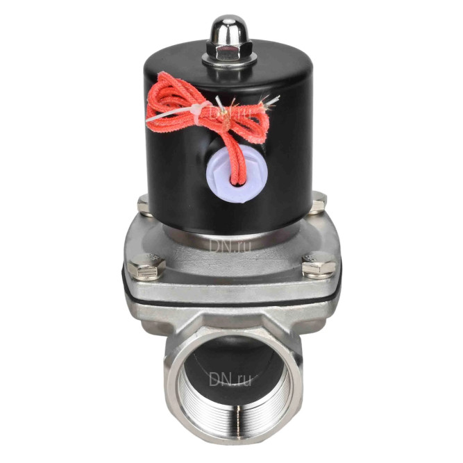 Клапан электромагнитный VS131-NT-NC-24VDC 3/8″ Ду10 Ру10, соленоидный двухходовой, корпус - нержавеющая сталь 304, уплотнение - NBR, резьбовой, нормально-закрытый, прямого действия, катушка - 24В в Перми
