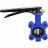 Затвор дисковый поворотный WBV1616N-2W-Fb-H Ду50 Ру16 LUG межфланцевый, корпус - чугун QT450, диск - чугун QT450, уплотнение - NBR, с рукояткой в Перми