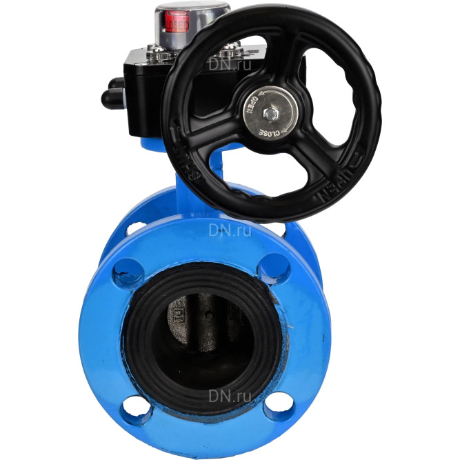 Затвор дисковый поворотный WBV1313E-2W-F-H Ду65 Ру16 фланцевый, корпус - чугун GGG40, диск - чугун GGG40, уплотнение - EPDM, с редуктором HGB RQN1-180Z в Перми