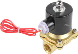 Клапан электромагнитный VS100-NT-NC-24VAC 1/2″ Ду15 Ру10 прямого действия двухходовой, корпус - латунь, присоединение - внутренняя резьба, уплотнение - NBR, нормально-закрытый, катушка - 24 В AC