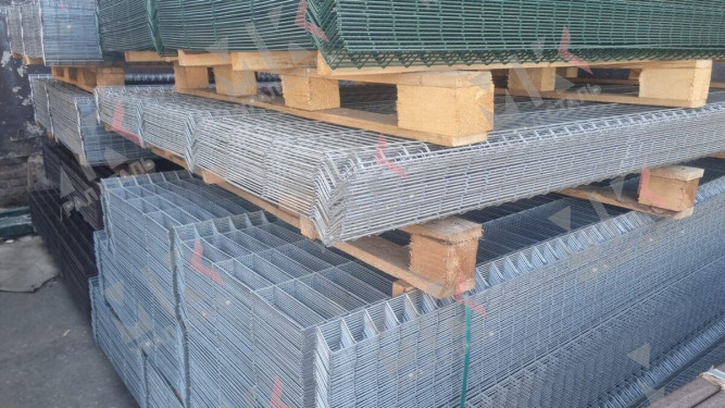 3D-Панели ограждения 3500х2500х5 секция RAL 7040 в Перми