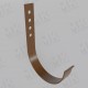 Держатель желоба 125х280 мм Dark Brown Темно-коричневый
