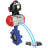 Затвор дисковый поворотный WBV1631E-2W-Fb-H Ду100 Ру16 LUG корпус - чугун QT450, диск - нержавеющая сталь 304, уплотнение - EPDM, с пневмоприводом PA-DA-083, пневмораспределителем 4V320-08 AC220V и БКВ APL-510N EX в Перми