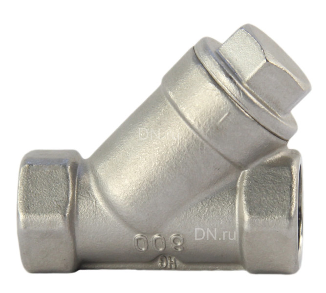 Фильтр сетчатый FMY3232P-T 1/2″ Ду15 Ру16, Y-образный, корпус - нержавеющая сталь 316, резьбовой в Перми