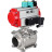 Кран шаровой BV3232P(3pc)-FP-W-ISO-H WDVF Ду20 Ру63 полнопроходной, трехсоставной, корпус - нержавеющая сталь 316, уплотнение - PTFE, под приварку, пневмопривод PA-DA-052, пневмораспределитель 4M310-08 DC24V и магнитным переключателем ALS200D в Перми