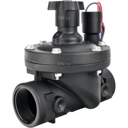 Клапан электромагнитный VS1141-NT-NC-24VDC 2″ Ду50 Ру10 соленоидный двухходовой пилотного действия, корпус - пластик PA66, уплотнение - NBR, внутренняя резьба, нормально закрытый (НЗ), катушка 24В DC