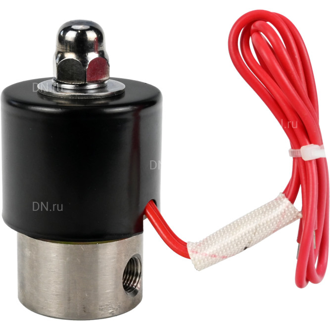 Клапан электромагнитный VS131-VT-NC-24VDC 1/8″ Ду6 Ру10, соленоидный двухходовой, корпус - нержавеющая сталь 304, уплотнение - Viton, резьбовой, нормально-закрытый, прямого действия, катушка - 24В в Перми