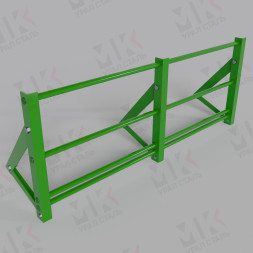 Кровельное ограждение H=1200 мм L=1860 мм со снегозадержателем RAL 6005