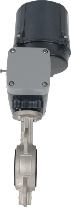 Затвор дисковый поворотный WBV3131N-2W-Fb-H Ду100 Ру16 межфланцевый, корпус - нержавеющая сталь 304, диск - нержавеющая сталь 304, уплотнение - NBR, с электроприводом четвертьоборотным QTSA-N-014EM-O0-220VAC с пружинным возвратом в Перми