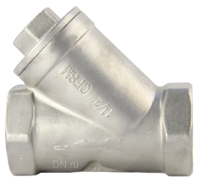 Фильтр сетчатый FMY3232P-T 1 1/2″ Ду40 Ру16, Y-образный, корпус - нержавеющая сталь 316, резьбовой в Перми