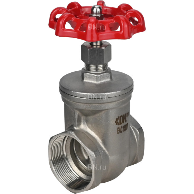 Задвижка клиновая GVWR3131M-2W-T-S Ду50 Ру16 резьбовая, шпиндель - выдвижной, корпус - нержавеющая сталь SS304, клин - нержавеющая сталь SS304, уплотнение - металл, управление - штурвал в Перми