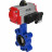 Затвор дисковый поворотный WBV1616E-2W-Fb-H Ду150 Ру16 LUG корпус - чугун QT450, диск - чугун QT450, уплотнение - EPDM, с пневмоприводом PA-SA-160 и пневмораспределителем 4M310-08 AC220V в Перми
