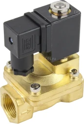 Клапан электромагнитный VS400-VT-NC-24VDC 1″ Ду25 Ру16, соленоидный двухходовой, корпус - латунь, уплотнение - Viton, резьбовой, нормально-закрытый, пилотный, катушка - 24В