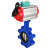 Затвор дисковый поворотный WBV1616N-2W-Fb-H Ду65 Ру16 LUG корпус - чугун QT450, диск - чугун QT450, уплотнение - NBR, с пневмоприводом PA-DA-065 и магнитным переключателем ALS200D в Перми
