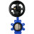 Затвор дисковый поворотный WBV1616E-2W-Fb-H Ду125 Ру16 LUG корпус - чугун QT450, диск - чугун QT450, уплотнение - EPDM, с пневмоприводом PA-DA-105-1, пневмораспределителем 4M310-08 DC24V и БКВ APL-210N в Перми