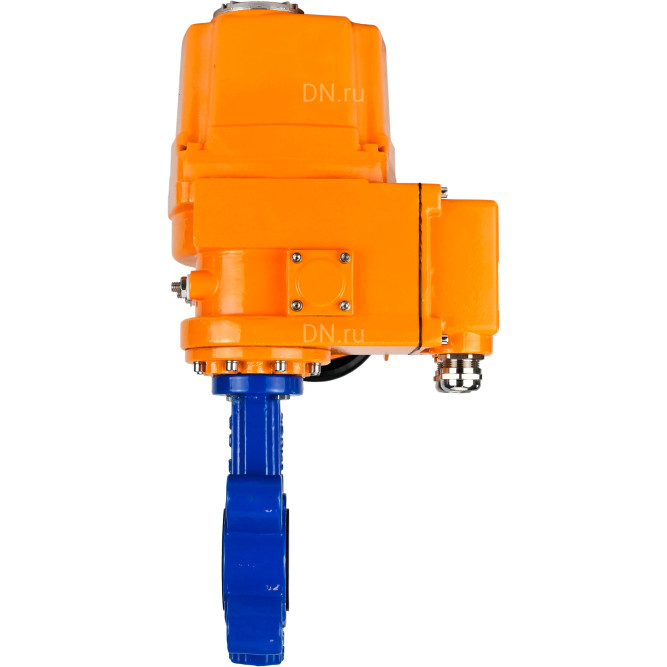Затвор дисковый поворотный WBV1616E-2W-Fb-H Ду150 Ру16 LUG межфланцевый, корпус - чугун QT450, диск - чугун QT450, уплотнение - EPDM, с электроприводом QT-EX-020EM-O2-220VAC-У1 220В в Перми