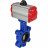 Затвор дисковый поворотный WBV1616N-2W-Fb-H Ду100 Ру16 LUG корпус - чугун QT450, диск - чугун QT450, уплотнение - NBR, с пневмоприводом PA-SA-130 и пневмораспределителем 4M310-08 DC24V в Перми