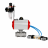 Кран шаровой BV3232P(4pc)-SP-3WT-T-ISO-H WDVF Ду25 Ру63 стандартнопроходной, 3-ходовой Т-тип, внутренняя резьба, нержавеющая сталь AISI 316, PTFE, с пневмоприводом PA-DA-065, пневмораспределителем 4V320-08 AC220V и БПВ AFC2000 в Перми