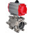 Кран шаровой BV3232P(3pc)-FP-SW-ISO-H Ду50 Ру63 полнопроходной, корпус - нержавеющая сталь SS316, под приварку, с пневмоприводом PA-DA-083 двойного действия в Перми