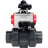 Кран шаровой BV4242E-FP-GRM-ISO Дн40 Ру10 полнопроходной, корпус - НПВХ, шар - НПВХ, уплотнение - EPDM, с пневмоприводом PA-SA-065, пневмораспределителем 4M310-08 DC24V и БКВ APL-210N в Перми