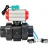 Кран шаровой BV4242E-FP-GRM-ISO Дн65 Ру10 полнопроходной, корпус - НПВХ, шар - НПВХ, уплотнение - EPDM, с пневмоприводом PA-SA-065, пневмораспределителем 4V320-08 AC220V и магнитным переключателем ALS200D в Перми
