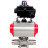 Кран шаровой BV3131P(3pc)-FP-W-ISO-H LONG Ду10 Ру63 полнопроходной, корпус - нержавеющая сталь 304, уплотнение - PTFE, под приварку, с пневмоприводом PA-DA-052, пневмораспределителем 4M310-08 DC24V и БКВ APL-410N EX в Перми