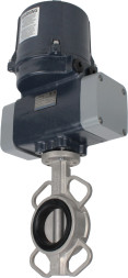 Затвор дисковый поворотный WBV3131V-2W-Fb-H Ду65 Ру16 межфланцевый, корпус - нержавеющая сталь 304, диск - нержавеющая сталь 304, уплотнение - VITON, с электроприводом четвертьоборотным QTSA-N-005EM-O0-220VAC с пружинным возвратом
